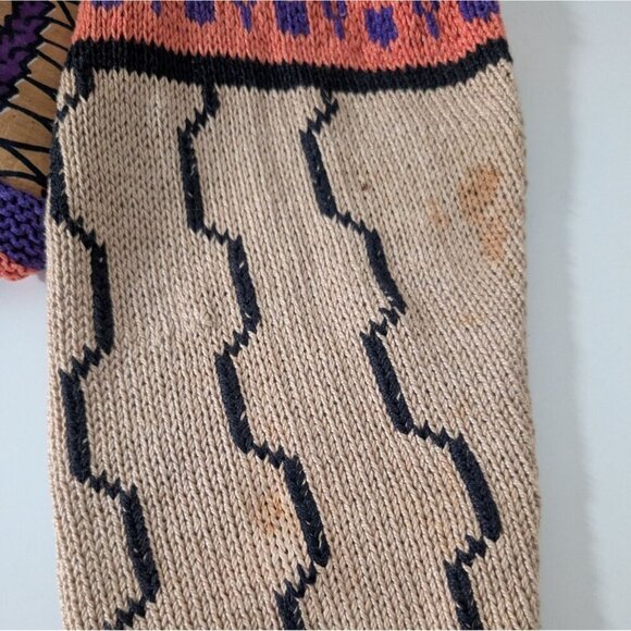 Alfonso Pozo for Globetrotter Hand Knit Cardigan Womens Size XL Tribal Ethnic - Picture 10 of 13